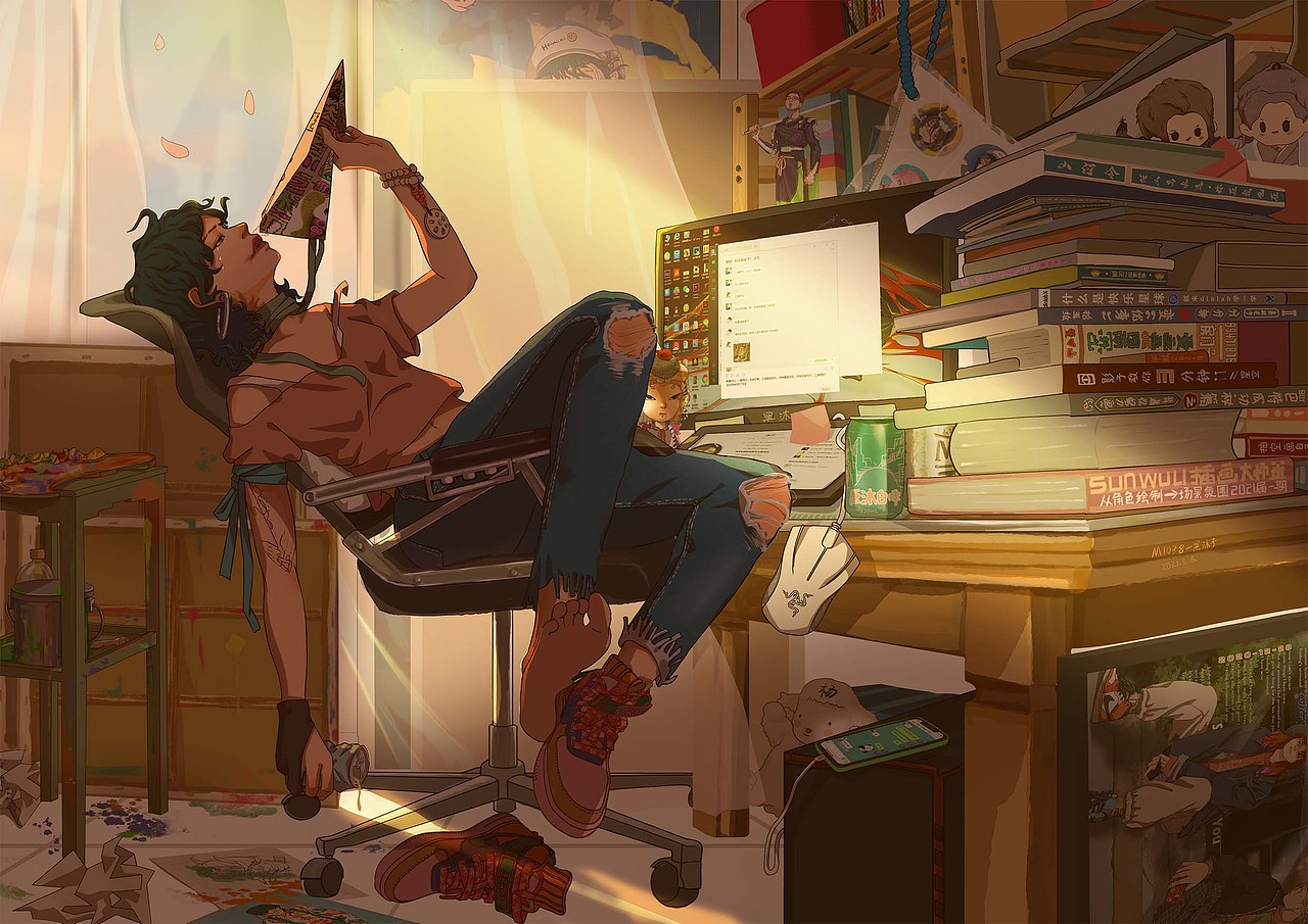 2022年插画总结(图ZMzI3MTU4OTU2) - 创作习作 - 站酷设计师沐雨没有沐原创素材 - 站酷ZCOOL
