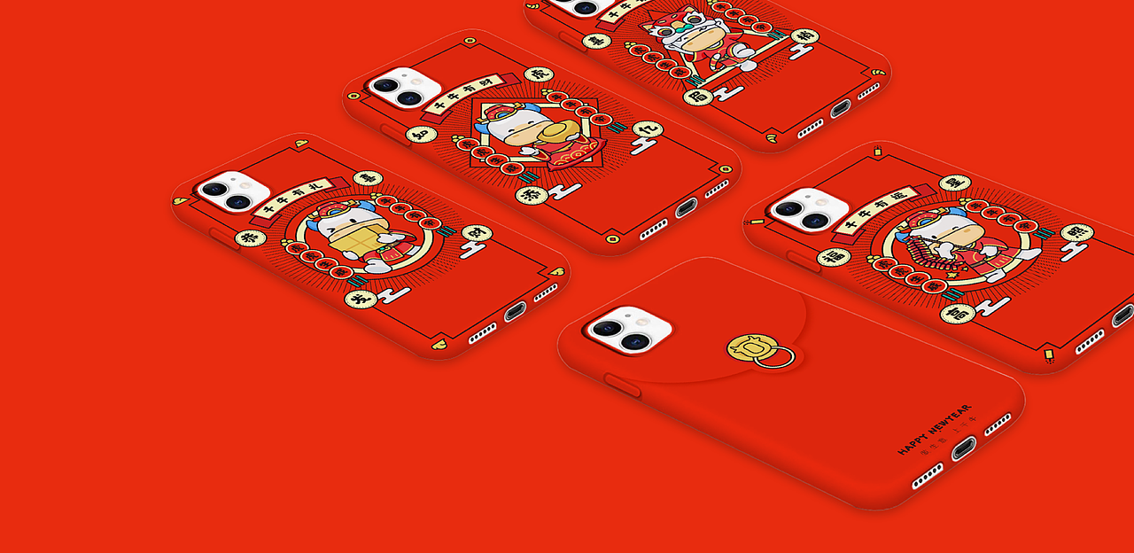 又到了做春聯(lián)的時分了...（圖ZMzE5MjE5ODQ4） - IP形象 - 站酷設(shè)計師瘋牛叔叔原創(chuàng)素材 - 站酷ZCOOL