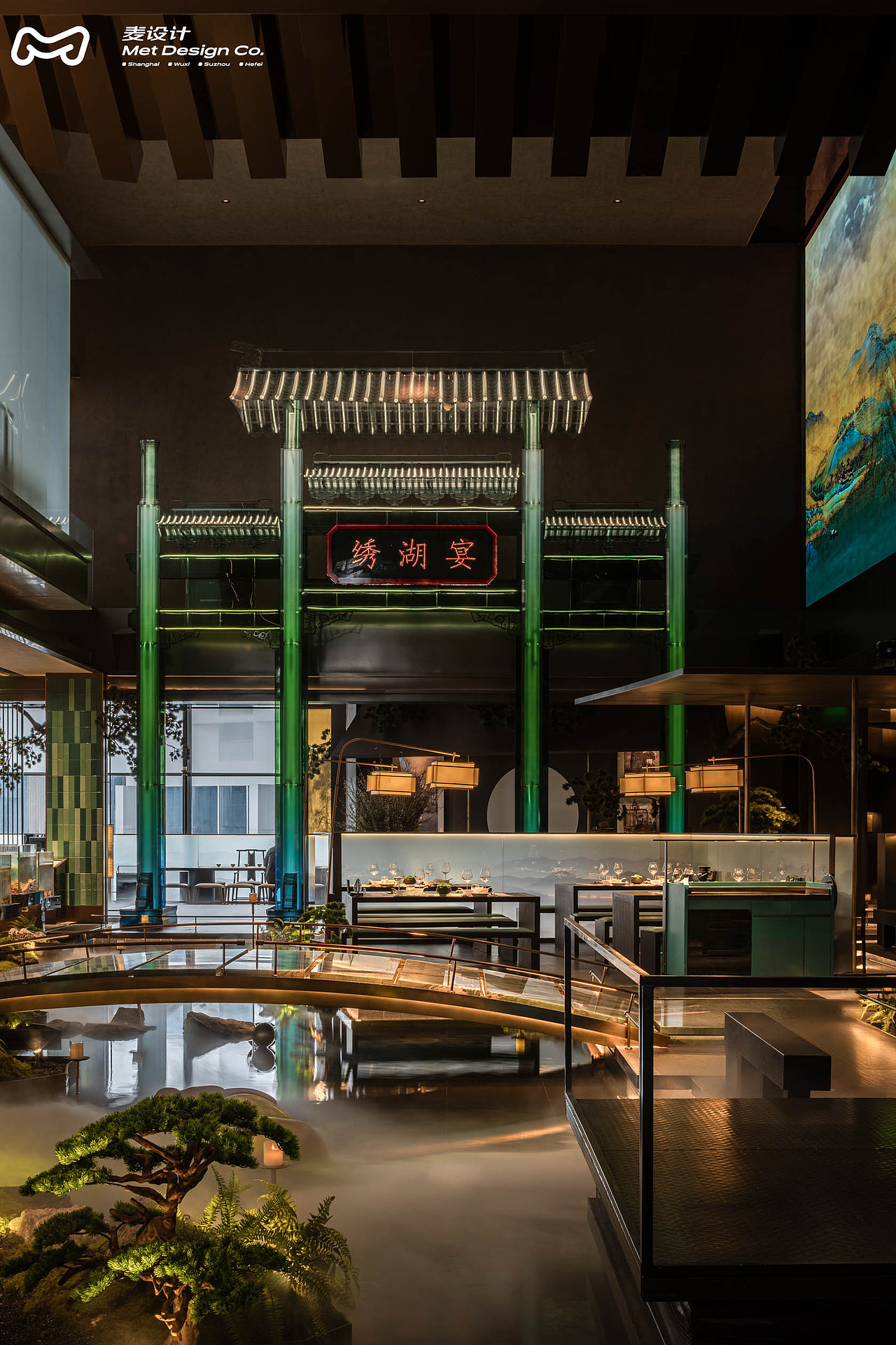 义乌婺州里·绣湖宴｜3000平沉浸式中式美学中餐厅