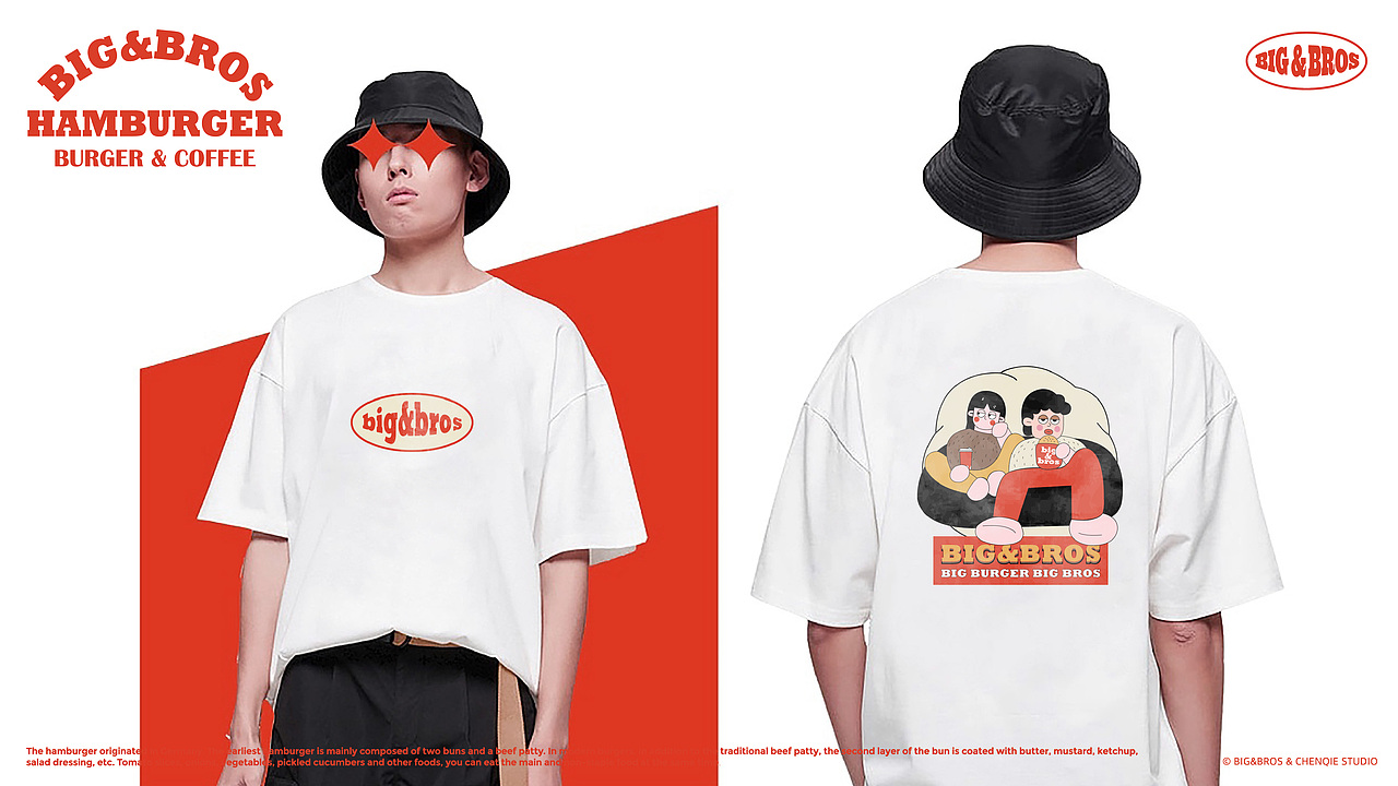 BIG&BROS | 大个汉堡大杯咖啡 | 汉堡品牌设计(可售)(图ZMzI0MDA5MTUy) - 品牌 - 站酷设计师陈切Qie原创素材 - 站酷ZCOOL