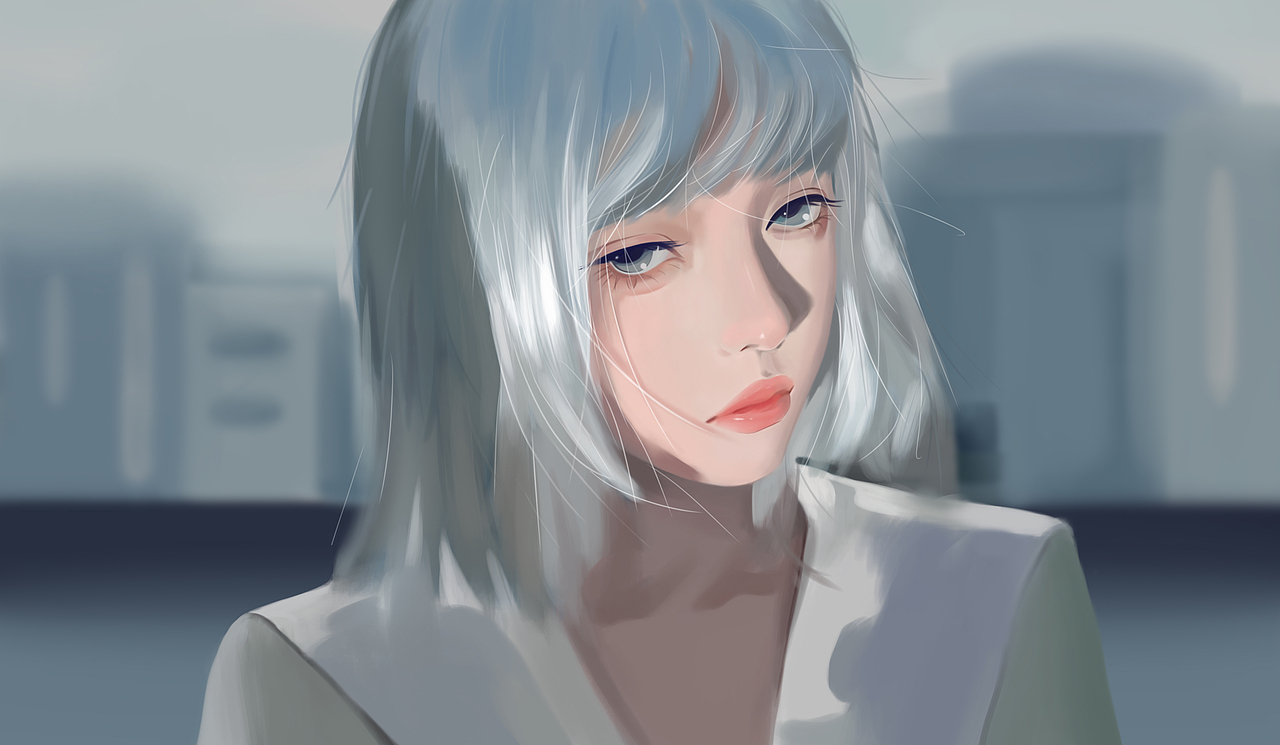銀發(fā)美女（圖ZMjk4OTY2ODMy） - 其他動(dòng)漫 - 站酷設(shè)計(jì)師光盒設(shè)計(jì)_Sean原創(chuàng)素材 - 站酷ZCOOL