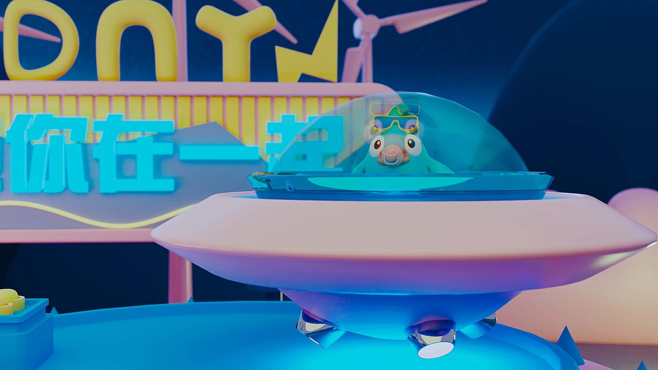 blender插画 IP形象展示