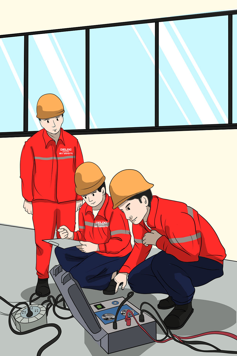 品牌插画丨电气类手绘（图ZMzA5Mjg0ODQ4） - 商业插画 - 站酷设计师两人二喵原创素材 - 站酷ZCOOL