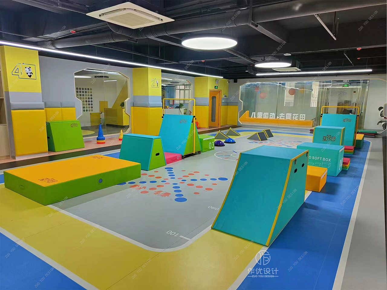 儿童运动馆完工｜实景照片（图ZMzEwNDI2NDMy） - 商业空间设计 - 站酷设计师作优空间设计原创素材 - 站酷ZCOOL