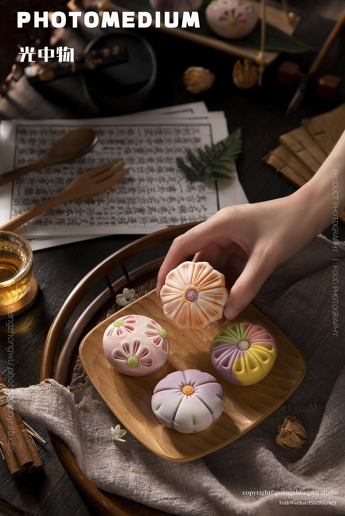 中式传统糕点拍摄X唐菓子&螺旋酥X光中物Studio（图ZMzQ3OTAwNzY0） - 美食摄影 - 站酷设计师光中物studio原创素材 - 站酷ZCOOL