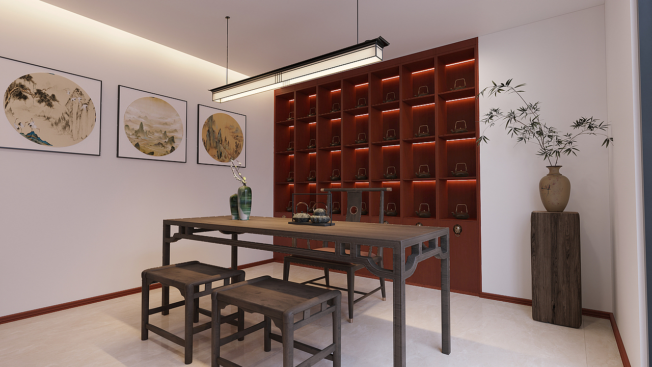 红木老中式家装设计