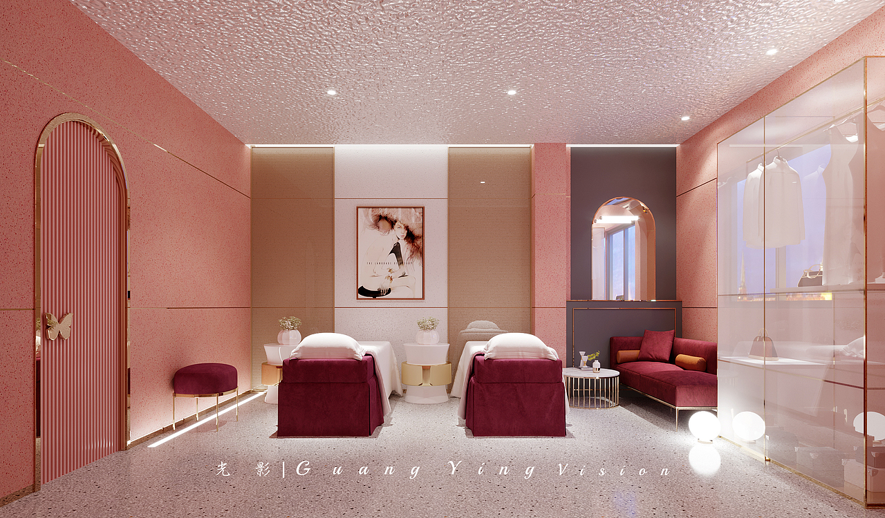 粉色系美容院