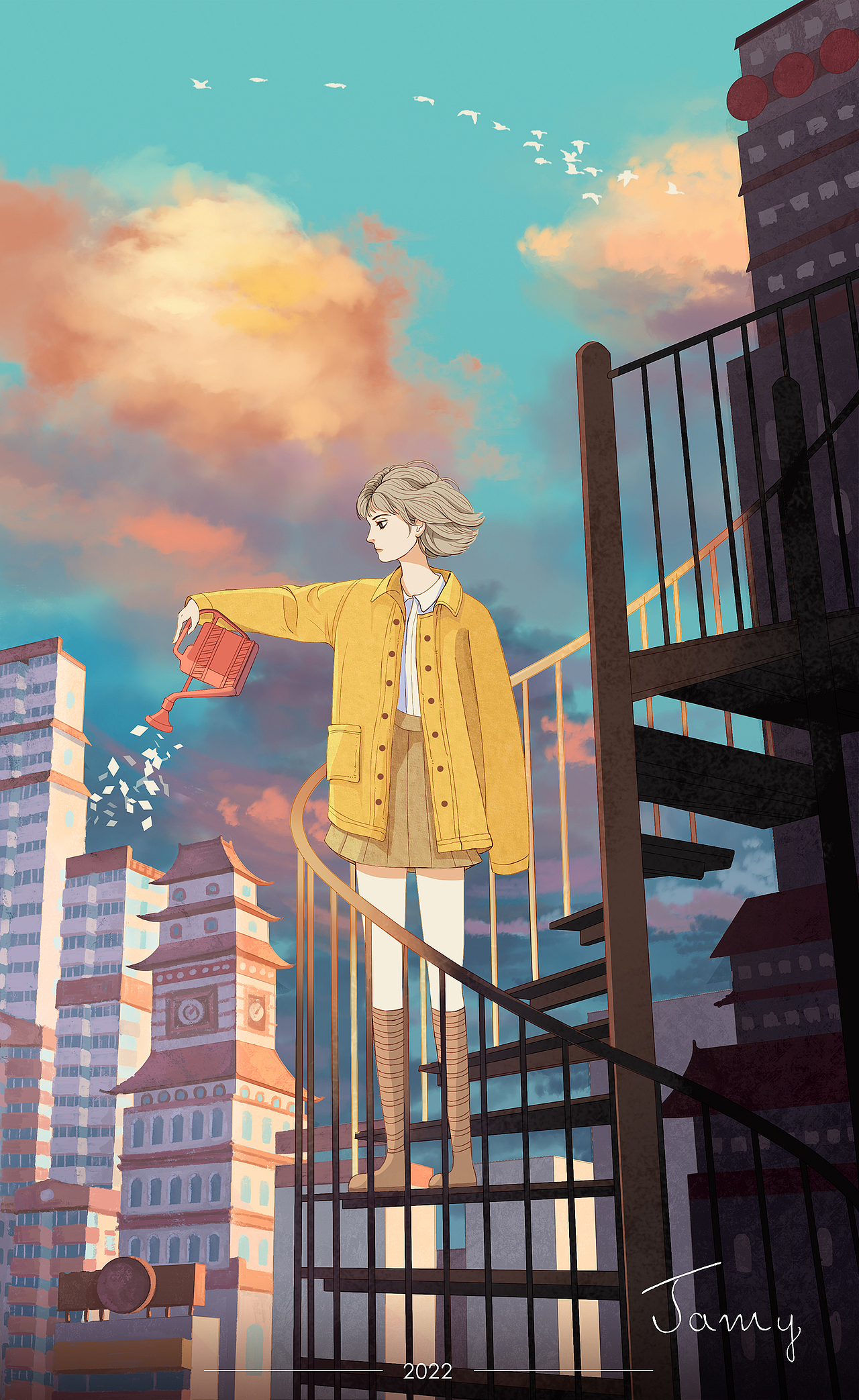 鹿又西|插画年终总结2022