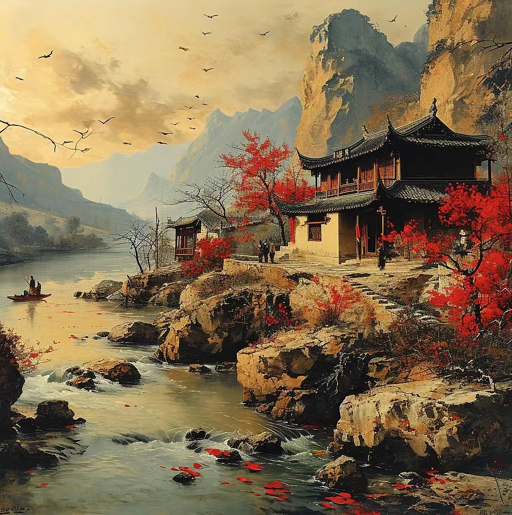 中国古代风景（图ZMzU5MDYyMTQ0） - 概念设定 - 站酷设计师Z832328430原创素材 - 站酷ZCOOL