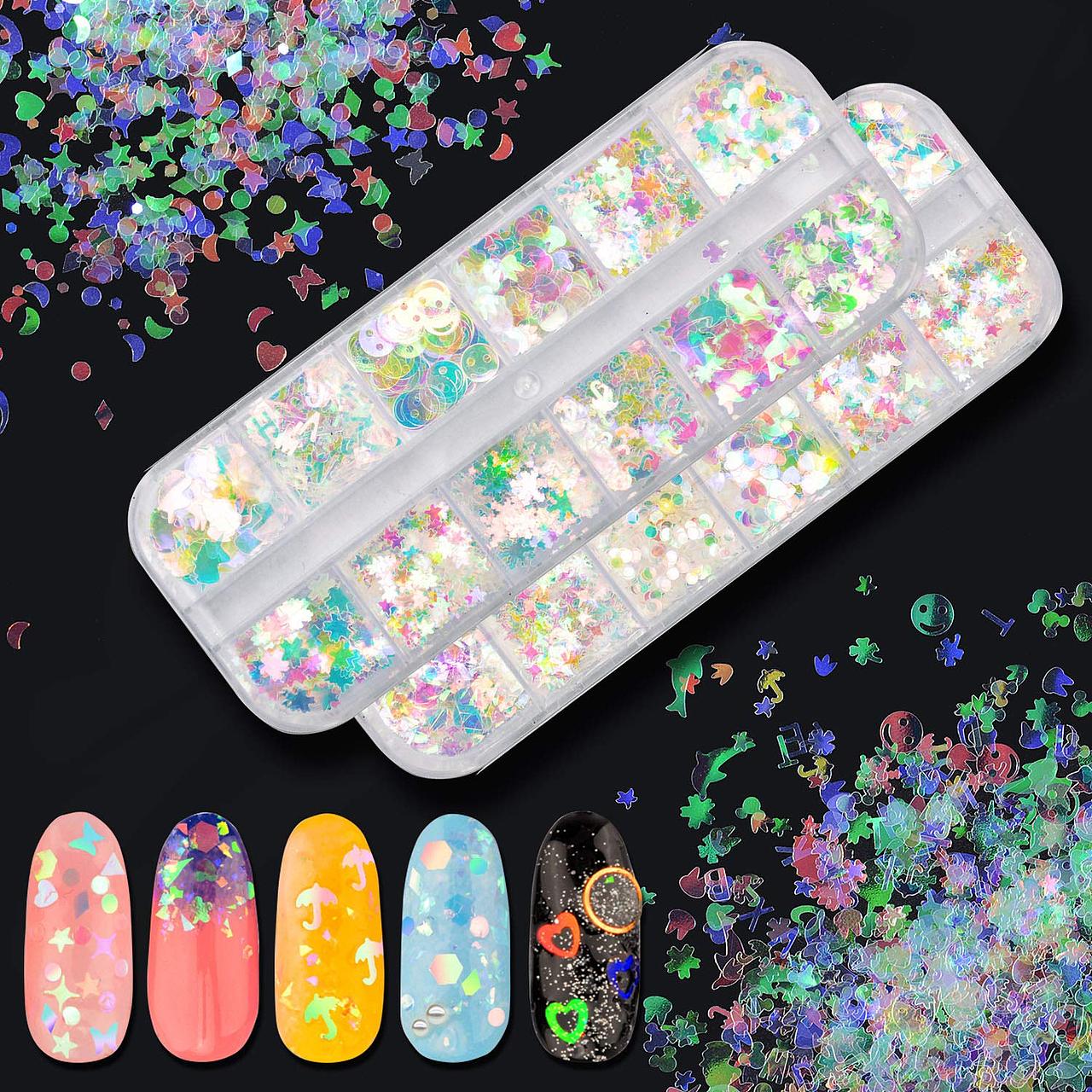 亚马逊主图 美甲 人鱼透明亮片（图ZMzAyODgyNjEy） - 修图/后期 - 站酷设计师甄甄_Phoebe原创素材 - 站酷ZCOOL