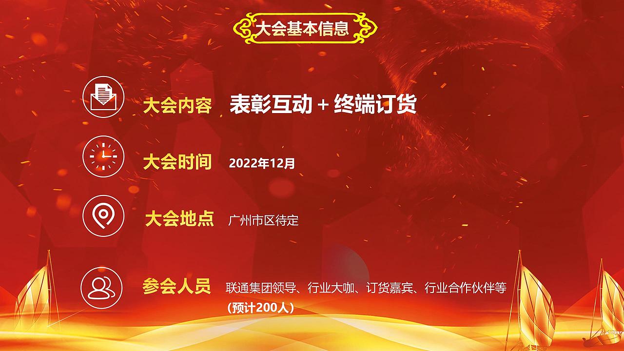 2023广州联通合作伙伴大会暨终端订货会方案