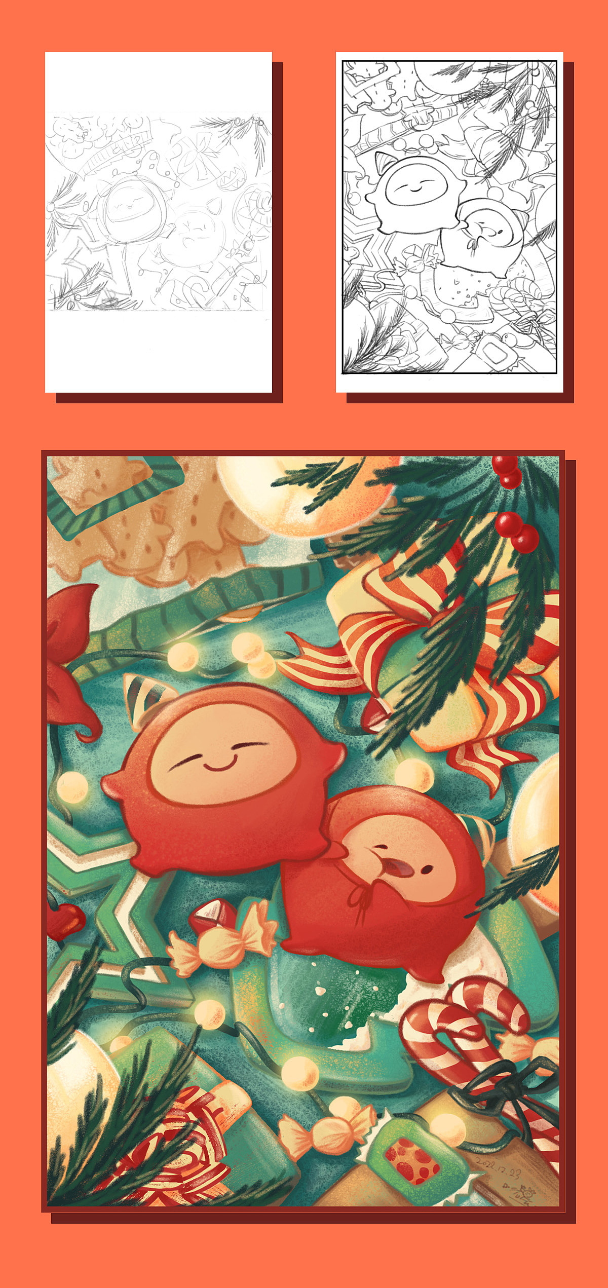 圣诞秘密计划2（图ZMzI2MTQzNTg4） - 儿童插画 - 站酷设计师草莓x豆腐原创素材 - 站酷ZCOOL