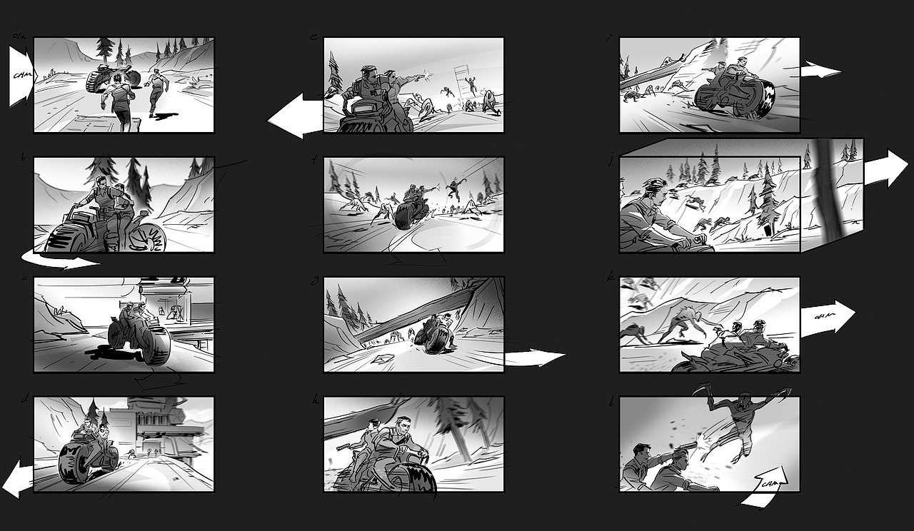 【分镜】游戏过渡动画分镜