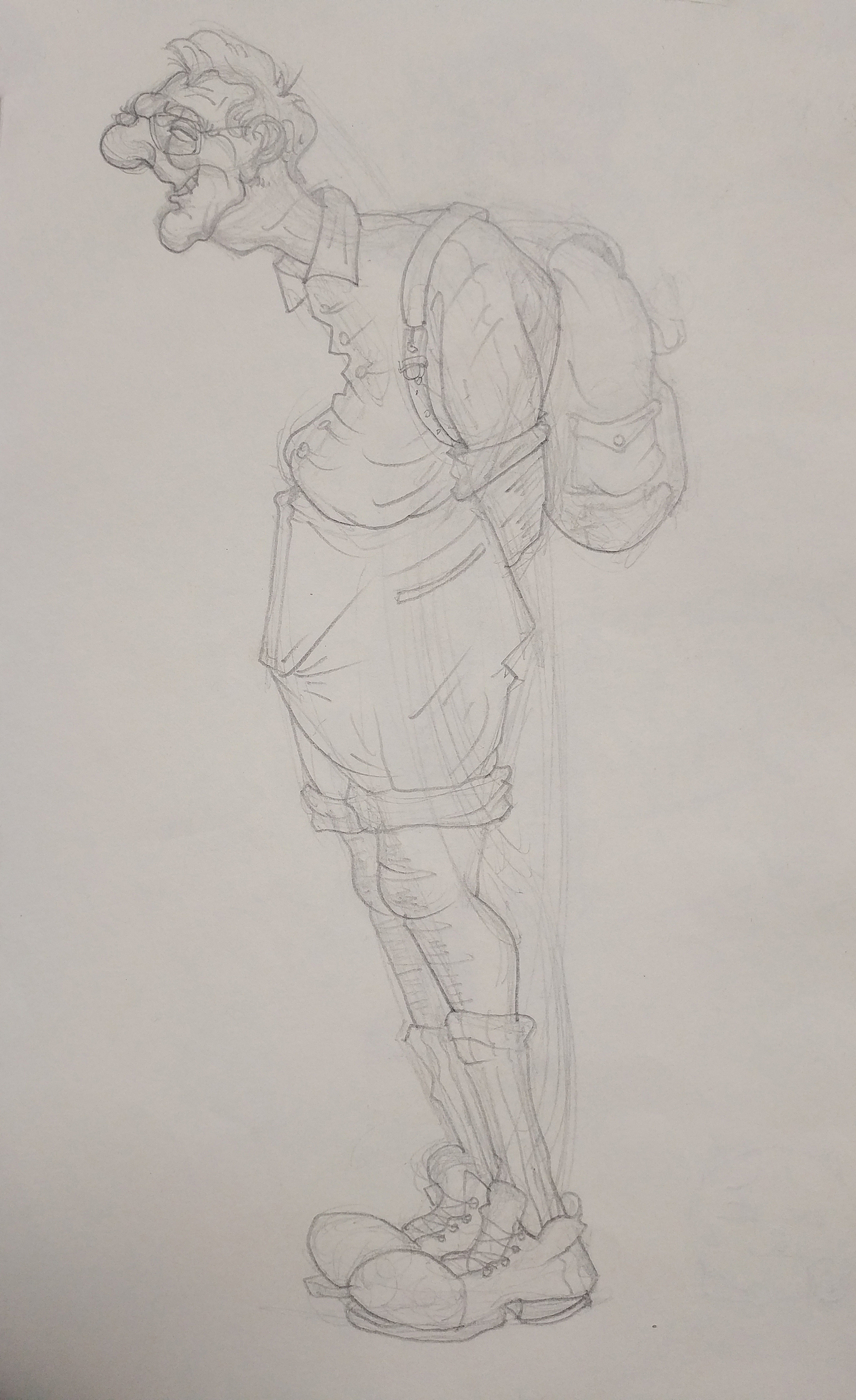 人物速写、铅笔速写