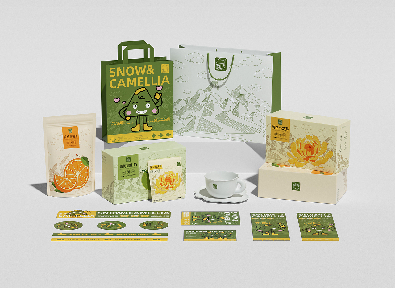 Snow camellia | 雪山茶品牌设计