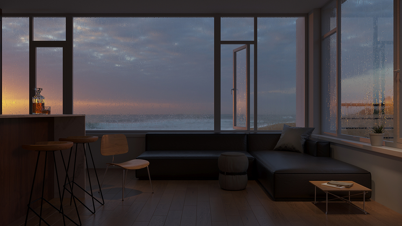 渲染作品-度假海景房