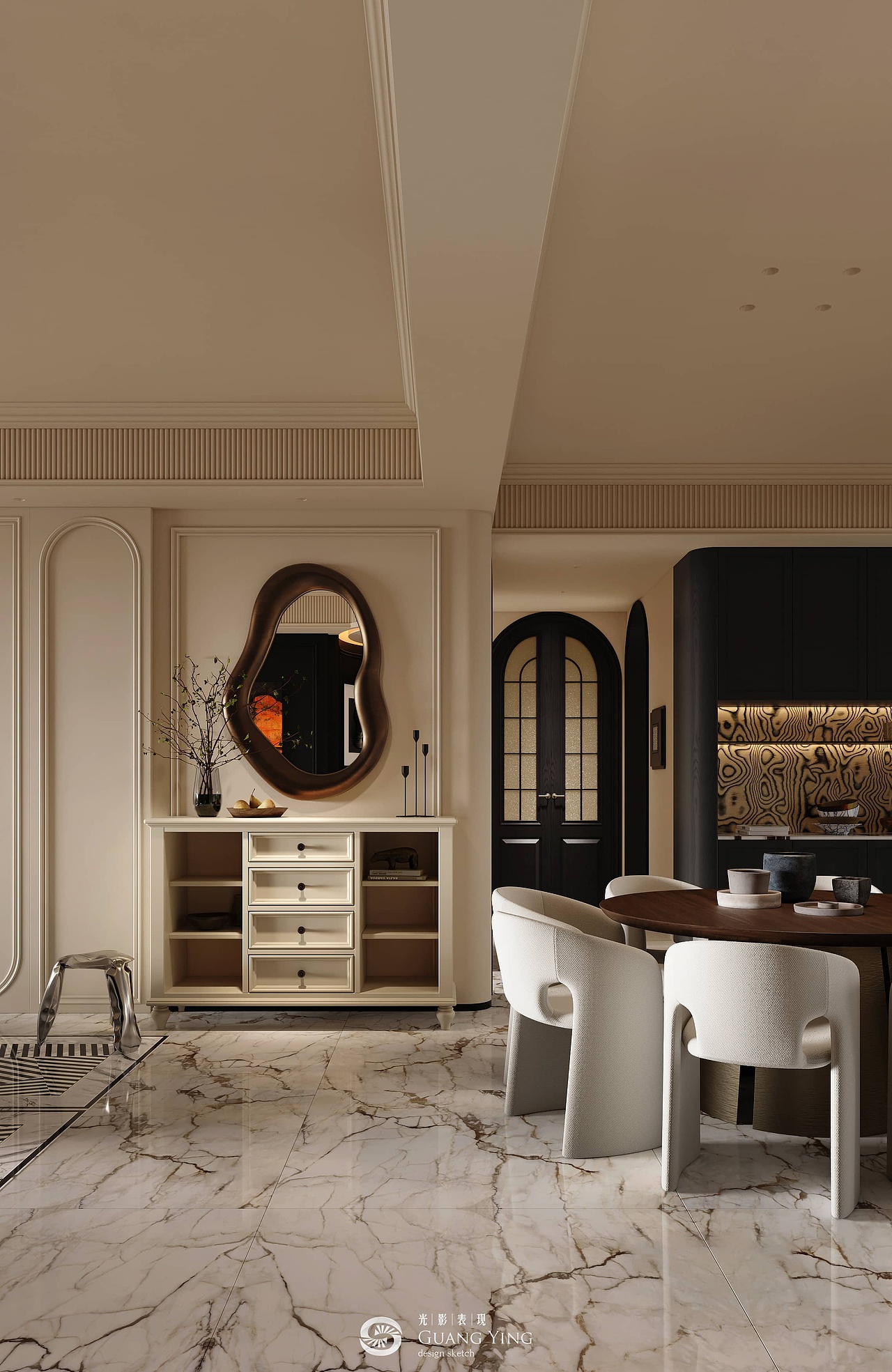 轻法式 | 南风凭留白（图ZMzY5NDc1NzAw） - 家装设计 - 站酷设计师追光表现原创素材 - 站酷ZCOOL