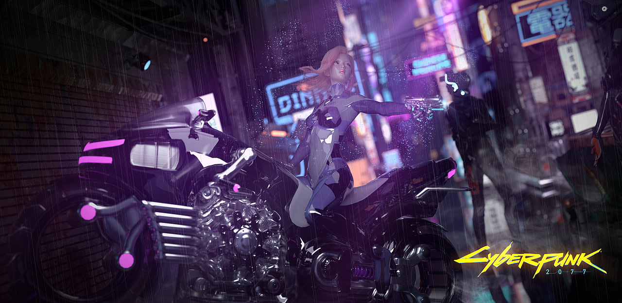 C4d三维场景静帧——赛博朋克风格商业插画（图ZMzA4ODIwNDg4） - 人物/生物 - 站酷设计师DAVE_Studio原创素材 - 站酷ZCOOL