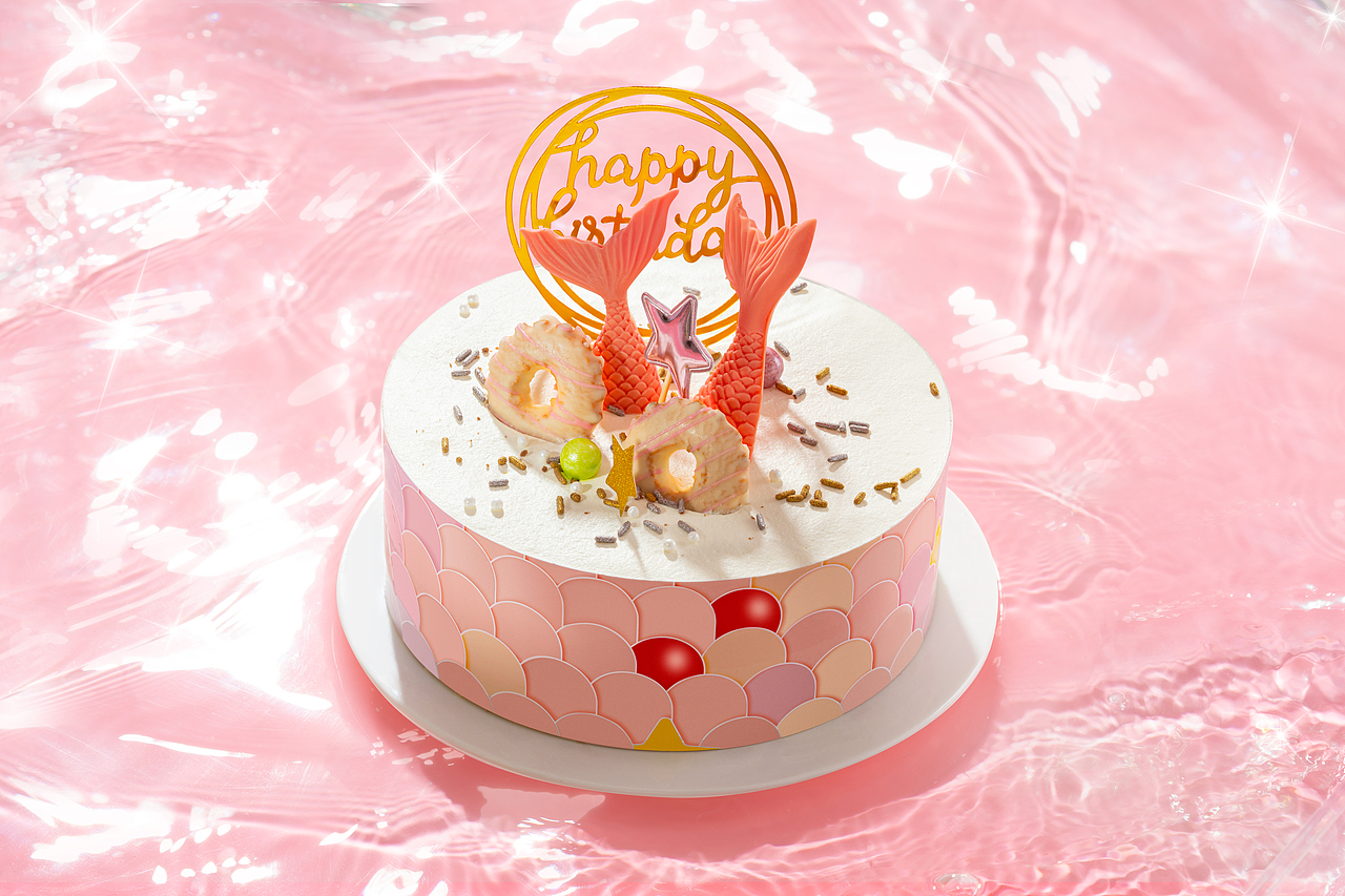 甜品蛋糕拍摄——锦鲤美人鱼