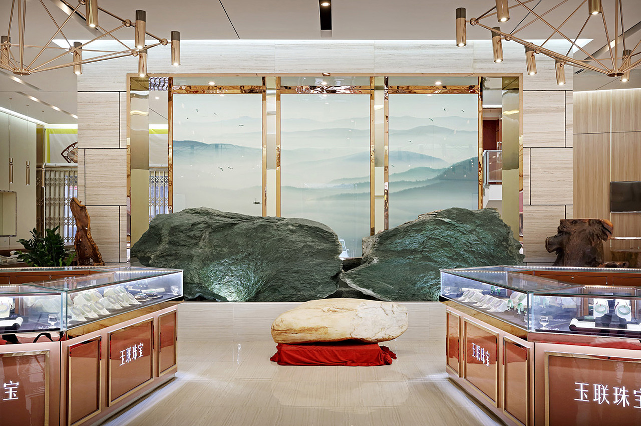文华东方设计--深圳玉联珠宝店展设计装饰