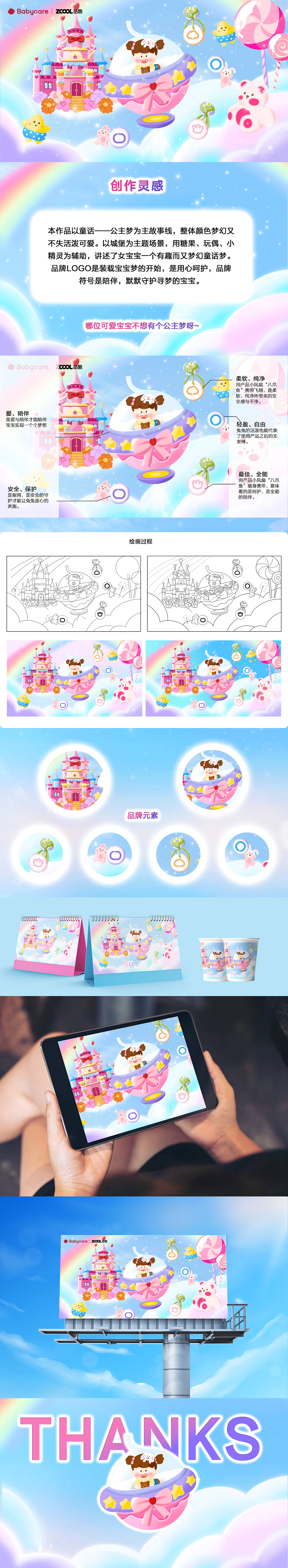 Babycare品牌·童年造梦师|童话故事（图ZMzUyODU4MzYw） - 艺术插画 - 站酷设计师奶盖来的_原创素材 - 站酷ZCOOL