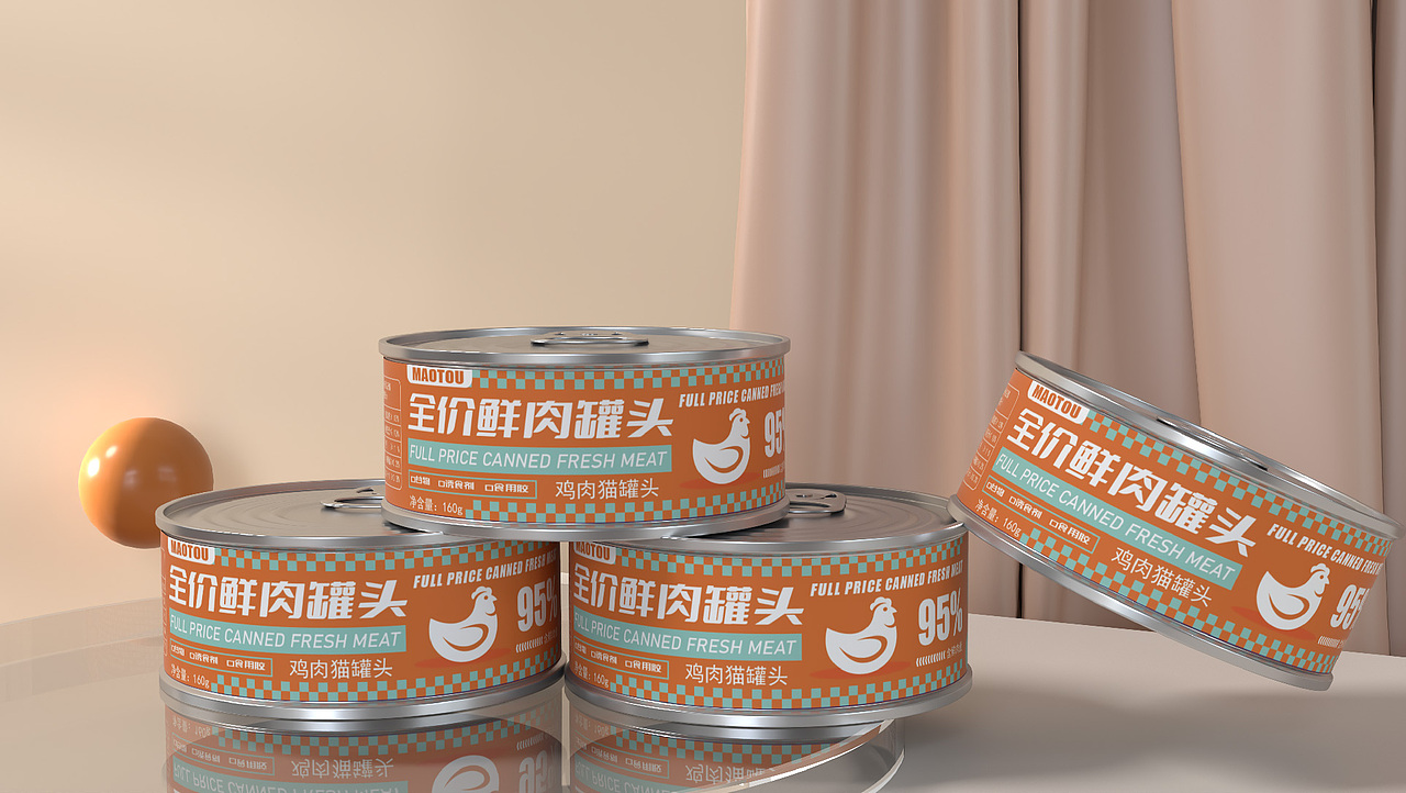 全价猫罐头包装设计