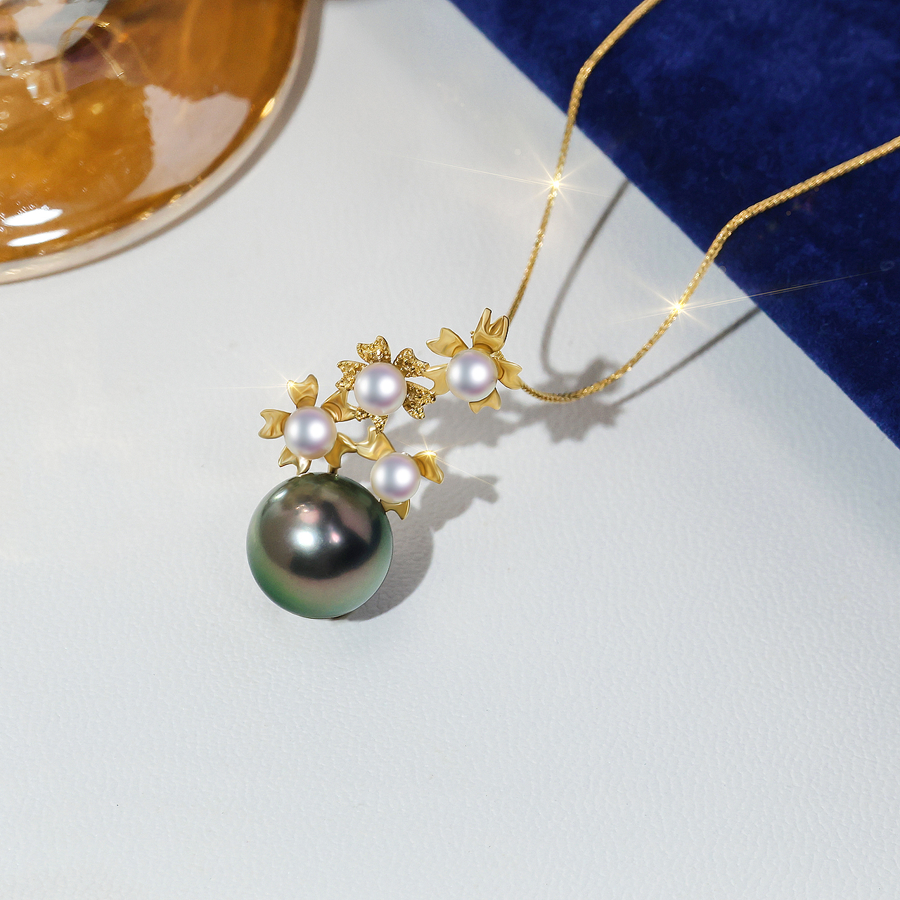 珠宝产品摄影 - 珍珠项链系列