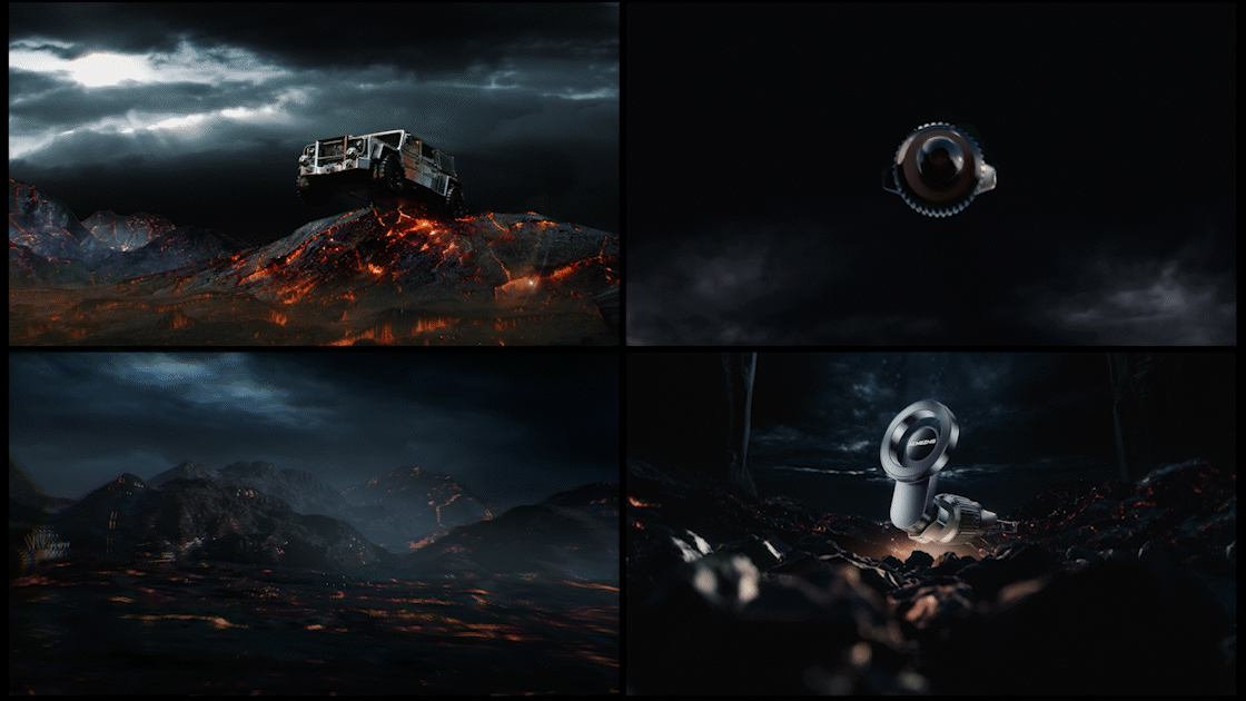 赛博暗色调科技磁吸车载支架