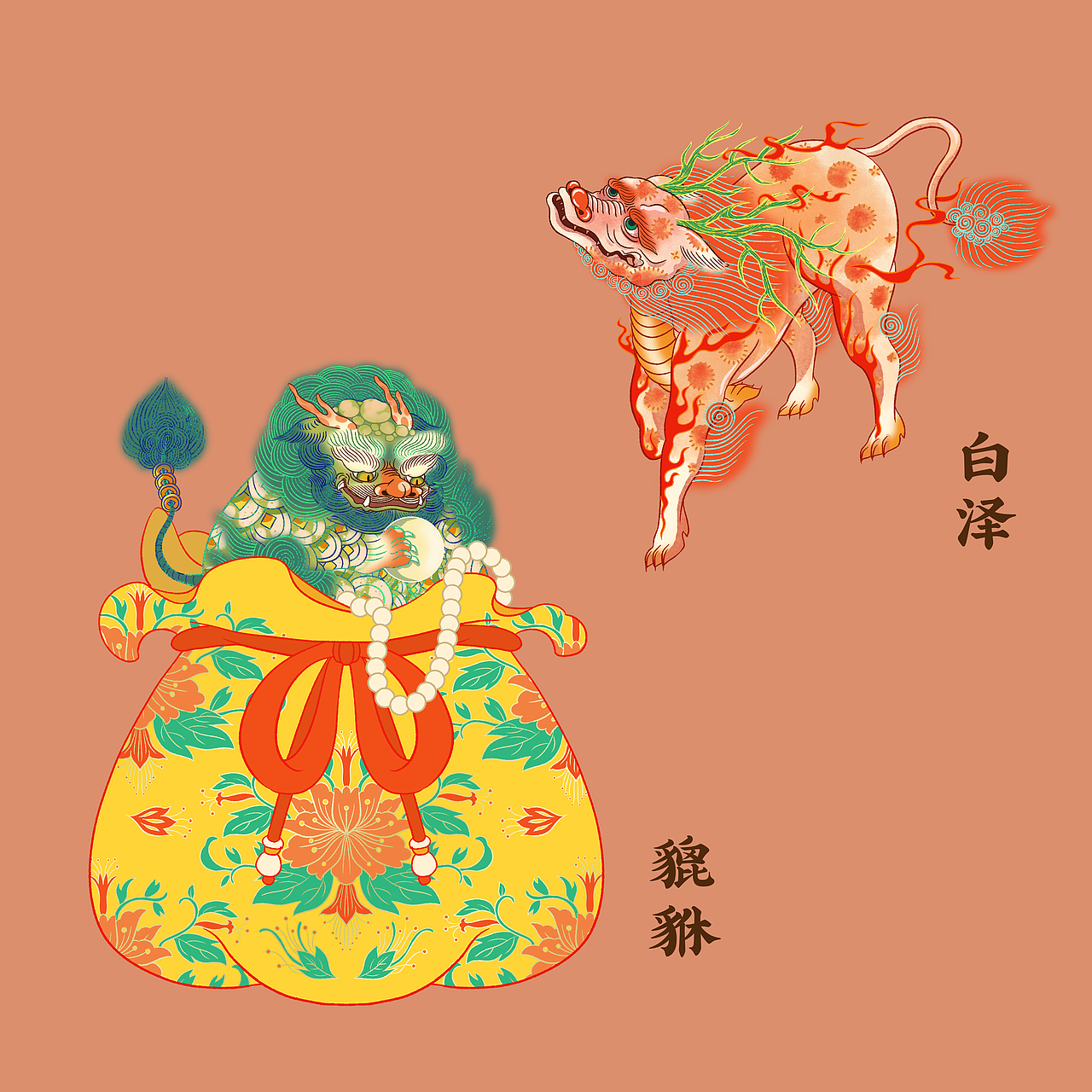 二十四节气 X 中华民俗 ｜立春·新春庙会（图ZMzI2OTU0MzEy） - 商业插画 - 站酷设计师鹿星河原创素材 - 站酷ZCOOL