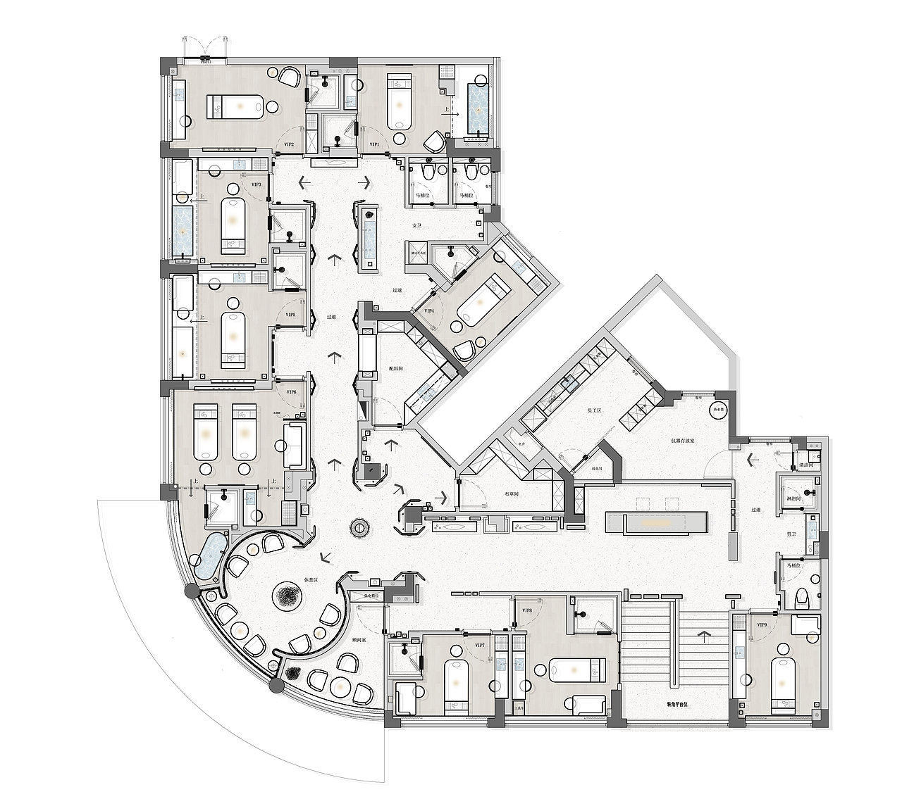 广州琉璃皝宫·美容会所（图ZMzI5NzExMTU2） - 商业空间设计 - 站酷设计师MOSOM墨森设计原创素材 - 站酷ZCOOL