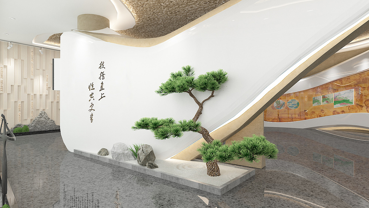 某地的一个售楼处兼文化展厅设计（图ZMzcwMjI0Njcy） - 商业空间设计 - 站酷设计师王大垂原创素材 - 站酷ZCOOL