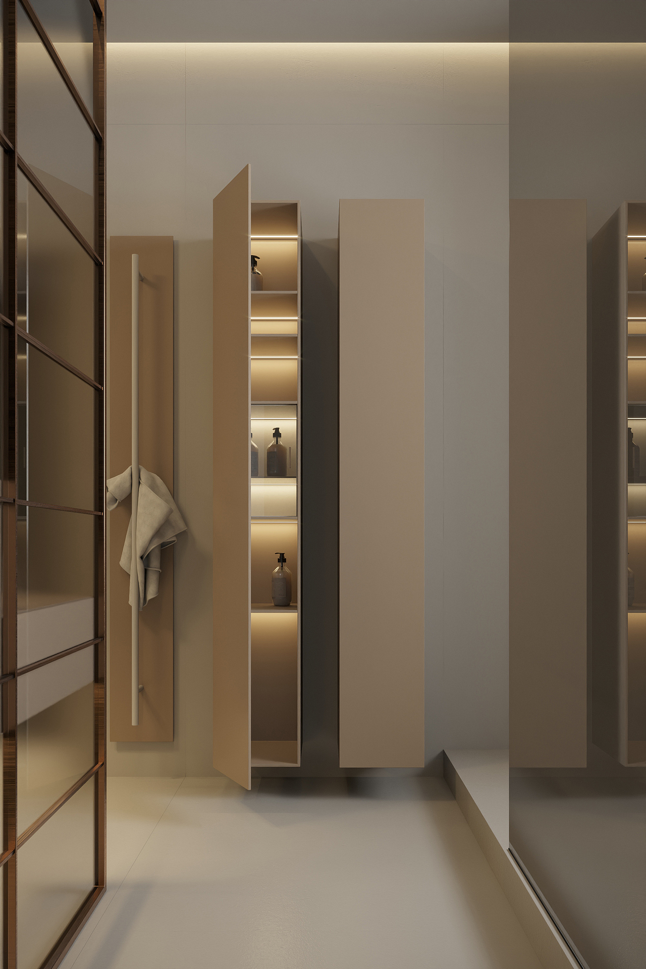 極簡的平層公寓