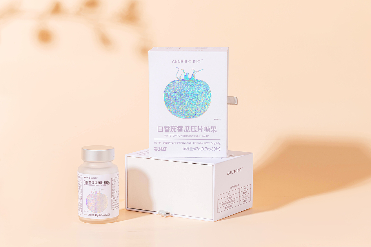 白番茄香瓜压片糖果升级款产品