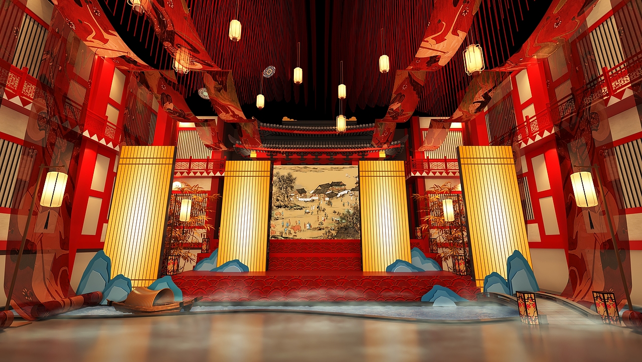 樊楼舞台（图ZMzM0NzY4NDEy） - 商业空间设计 - 站酷设计师Z18024477原创素材 - 站酷ZCOOL