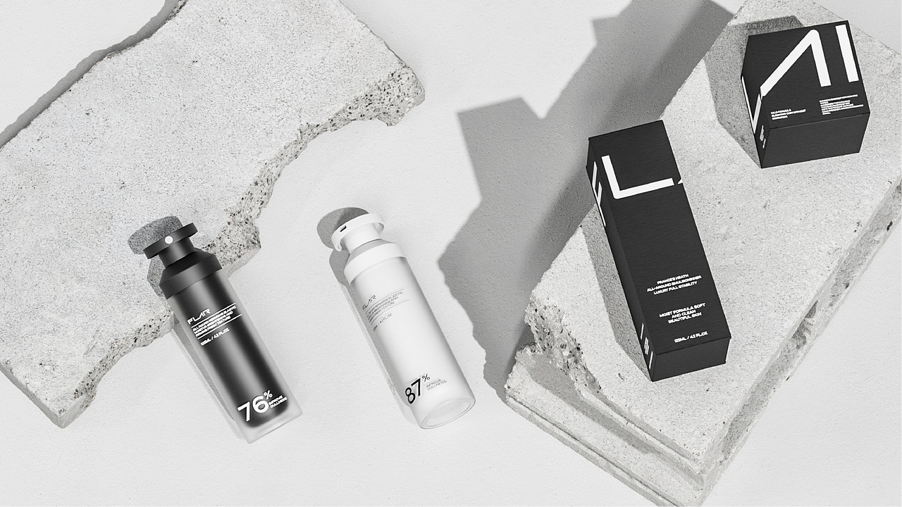 FLAIR极简护肤品牌全案×拾步（图ZMzEwMDAwNDQ4） - 品牌 - 站酷设计师拾步原创素材 - 站酷ZCOOL