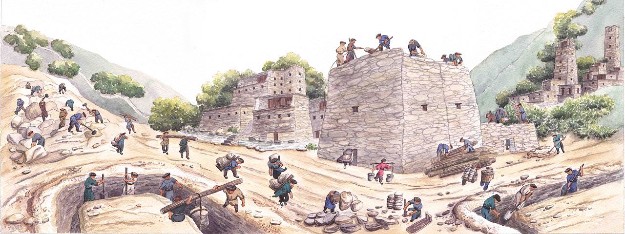 少数民族建筑绘本《你好,中国的房子》之羌族的碉楼