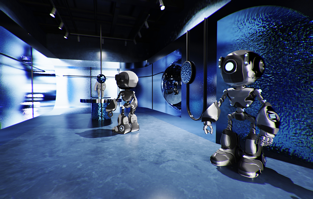 第十八期keyshot科技炫酷场景源文件ks简易设计风场景