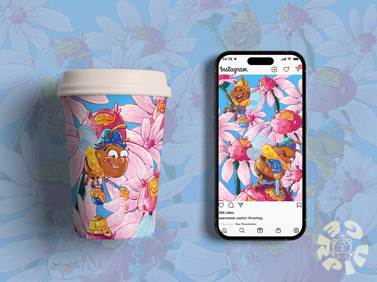 手机壁纸之蜜蜂施工小队