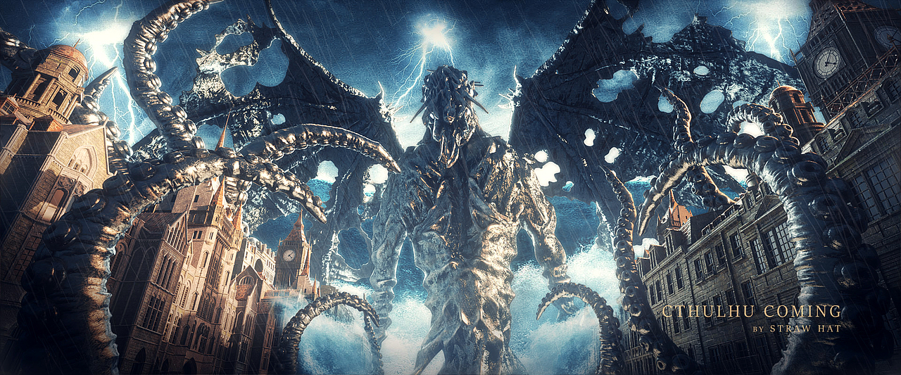 克苏鲁降临（图ZMzAzNjk0NTI4） - 场景 - 站酷设计师草帽haizei原创素材 - 站酷ZCOOL