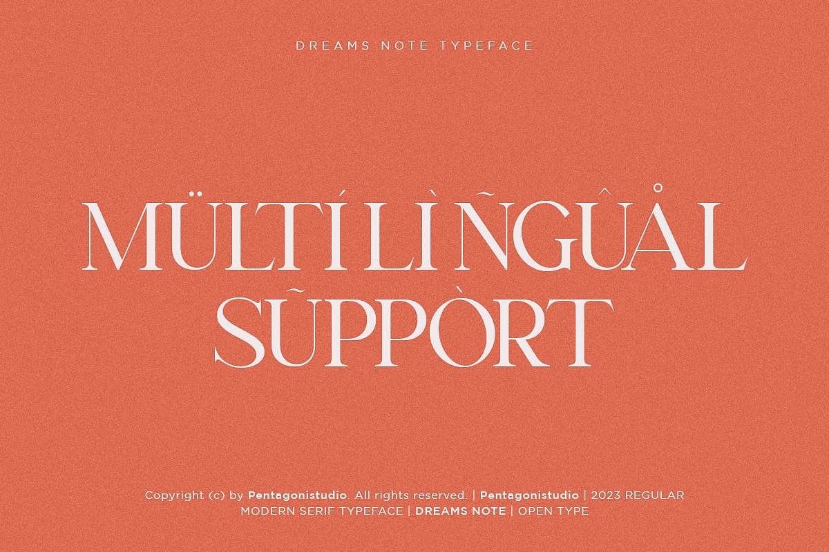 奢侈品经典大牌时尚品牌标识杂志封面标题衬线字体家族