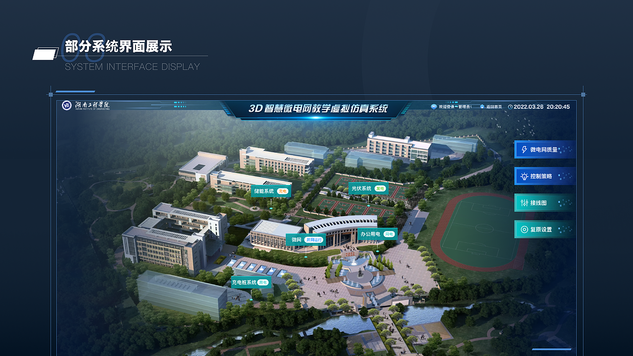 湖南工程学院微电网可视化