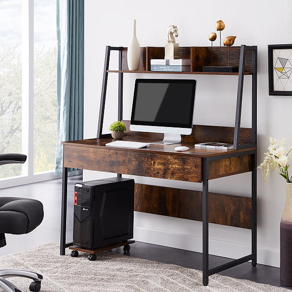 电脑桌拍摄,家具摄影,电脑桌场景现场拍摄图