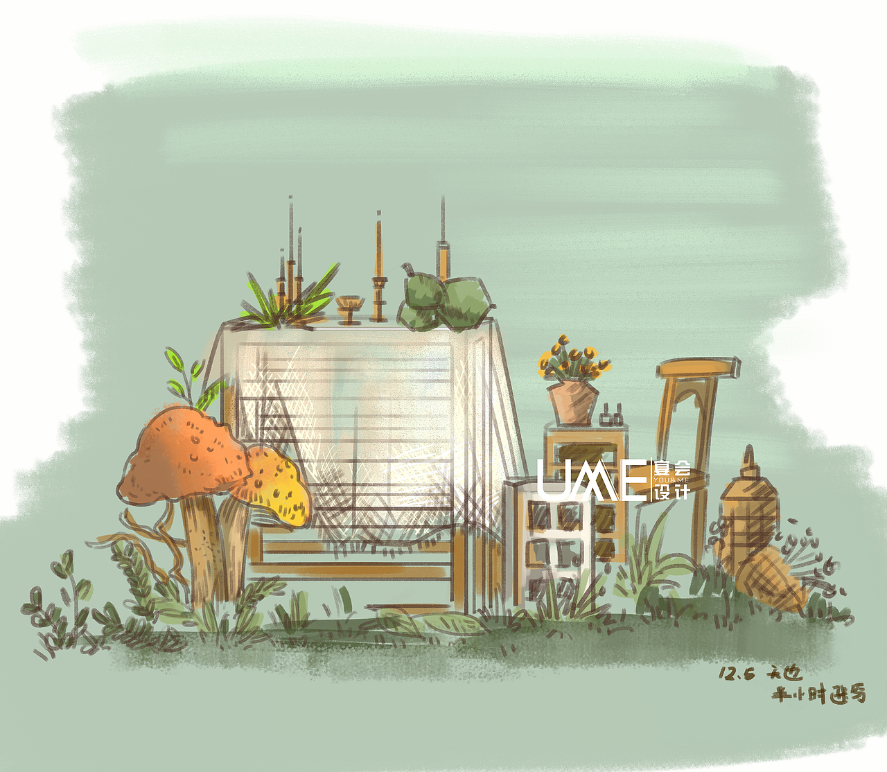 婚礼效果图分享（图ZMzAzNTQ0MzI4） - 商业插画 - 站酷设计师爱画画的天边原创素材 - 站酷ZCOOL