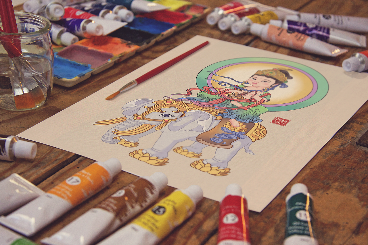 2024｜桃太萌的佛像画（图ZMzcwMDgyMjQ4） - 艺术插画 - 站酷设计师桃太萌原创素材 - 站酷ZCOOL