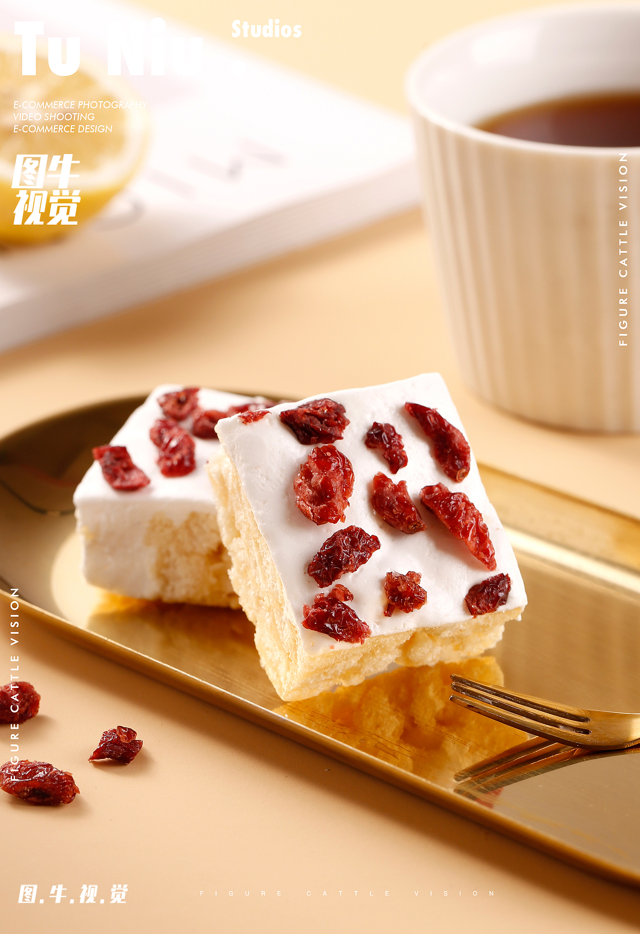 沙琪玛|产品拍照|郑州电商拍摄|商业摄影|食品|图牛