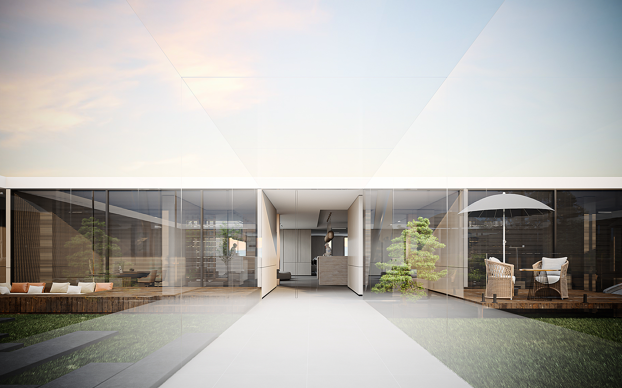 &quot;治愈系&quot;办公空间 庭院设计 效果表现