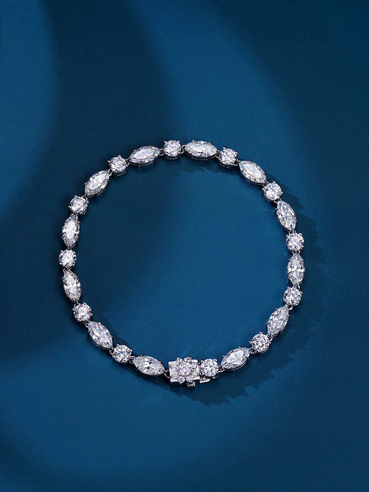 拼接马眼钻石手链