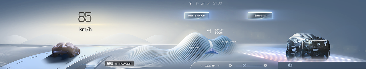 挥翰临“驰”——奔驰HMI概念设计
