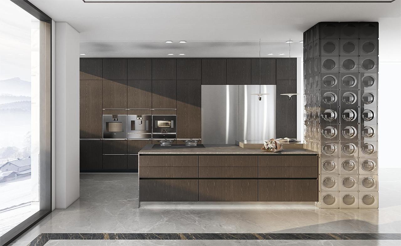 【室内设计】深色木纹与现代风格的融合尝试（图ZMzMyMDIwMTM2） - 家装设计 - 站酷设计师老北子原创素材 - 站酷ZCOOL