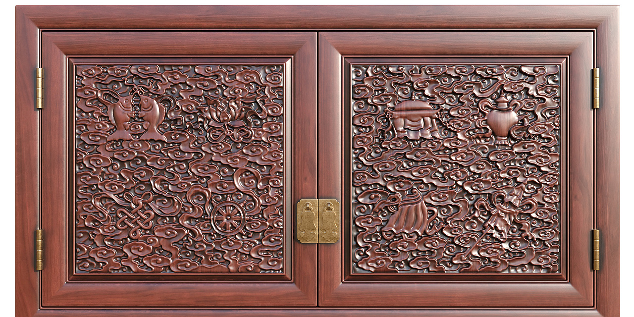 №348金丝楠衣柜建模渲染教程（图ZMzQxNDEzNTQ4） - 生活用品 - 站酷设计师古色谷香原创素材 - 站酷ZCOOL